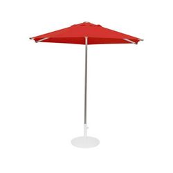 emu E986 (5877) 8 1/2 ft Hexagon Top Shade Umbrella - Circus Red Fabric, Aluminum Pole