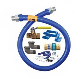 Dormont 1675KIT60PS 60" Gas Connector Kit w/ 3/4" Male/Male Couplings, Stainless Steel