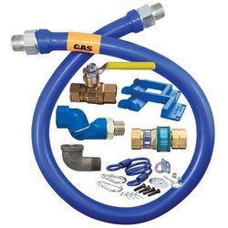 Dormont 1675KITS48PS 48" Gas Connector Kit w/ 3/4" Male/Male Couplings, Stainless Steel