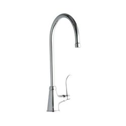 Elkay LK535GN08T4 Deck Mount Pantry Faucet w/ 8" Gooseneck Swing Spout & 4" Wrist Blade Handles, Chrome