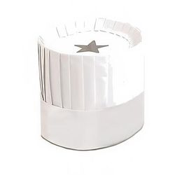 Royal Industries PPRHAT12 12" Disposable Chef Hat - Paper, White