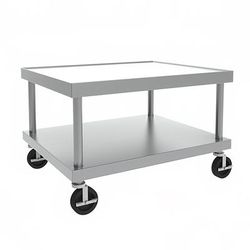 Vulcan STAND/C-60 Equipment Stand, 60 x 24" w/ Marine Edge, 5" Casters, Stainless Steel