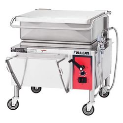 Vulcan VG30 NG 30 gal. Tilt Skillet - Open Base, Includes Faucet, Strainer, Natural Gas, Faucet Bracket, Stainless Steel, Gas Type: NG