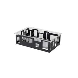 Rosseto SM113 Rectangular Ice Tub - 21x13x6" Acrylic/Black