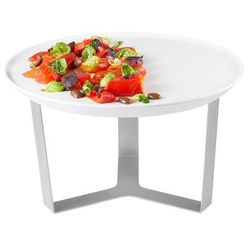 Rosseto SM279 7" Display Riser w/ 13 5/16" Melamine Tray, Stainless, Silver