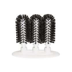 Bar Maid GWM-300 3 Brush Manual Glass Washer w/ Suction Cup Base