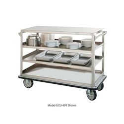FWE UC-412-62 Queen Mary Cart - 4 Levels, 1600 lb. Capacity, Stainless, Flat Edges, 1600-lb. capacity, Stainless Steel