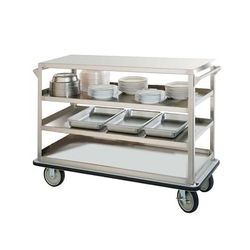 FWE UCU-312-62 Queen Mary Cart - 3 Levels, 1600 lb. Capacity, Stainless, Raised Edges, Stainless Steel