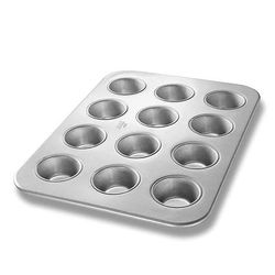 Chicago Metallic 45225 Cupcake/Muffin Pan, Makes (12) 2 3/4" Muffins, AMERICOAT Glazed 26 ga Aluminized Steel