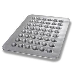 Chicago Metallic 45295 Mini Muffin Pan, Makes (48) 1 7/8" Muffins, AMERICOAT Glazed Aluminized Steel