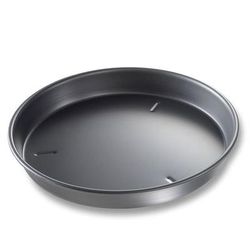 Chicago Metallic 91120 12" Deep Dish Pizza Pan, BAKALON, 1 1/2" Deep, Noncoated 14 ga Anodized Aluminum, Hard-Coat Aluminum