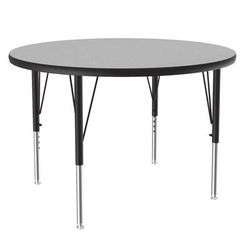 Correll A42-RND-15-09-09 42" Round Table w/ 1 1/4" High Pressure Top, Gray Granite