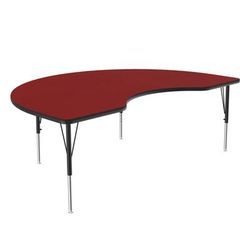 Correll A4872-KID-35-09-09 Activity Table w/ 1 1/4" High Pressure Top, 72"W x 48"D, Red