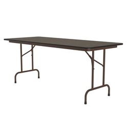 Correll CF3072M-01 72" Rectangular Folding Table w/ Walnut Melamine Top, 29"H