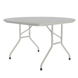 Correll CF48MR-15 48" Round Folding Table w/ Gray Granite Top, 29"H