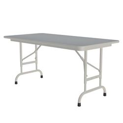 Correll CFA2448PX-15 48" Rectangular Folding Table w/ Gray Granite Top, 32"H