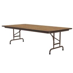 Correll CFA3060PX-06 60" Rectangular Folding Table w/ Medium Oak Top, 32"H, Brown