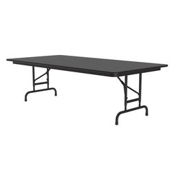 Correll CFA3672PX-07 72" Rectangular Folding Table w/ Black Granite Top, 32"H