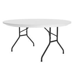 Correll R60-23 60" R-Series Round Folding Table w/ Gray Granite Plastic Top, 29"H