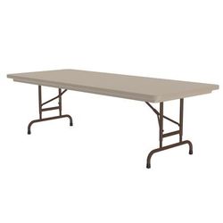 Correll RA3072-24 72" R-Series Rectangular Folding Table w/ Mocha Granite Plastic Top, 32"H