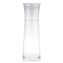 Tablecraft 10111 1 1/4 qt Gravity Flow Carafe w/ Strainer - Plastic, Clear