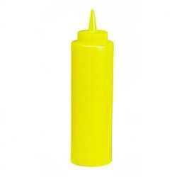 Tablecraft 112M-1 12 oz Plastic Squeeze Bottle, Yellow