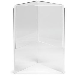 Tablecraft 50703 Acrylic Menu Holder, 5 x 7", Three-Sided, Clear