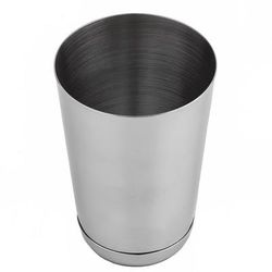 Tablecraft 76 16 oz Stainless Bar Cocktail Shaker, Silver