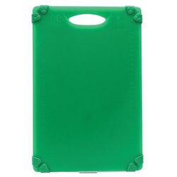 Tablecraft CBG1218AGN Cutting Board w/ Anti-Slip Grips, 12" x 18", Polyethylene, Green, 0.5 in