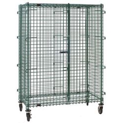 Eagle Group CSC2436E 39 1/4" Mobile Security Cage, 27 1/4"D, Chrome, Green