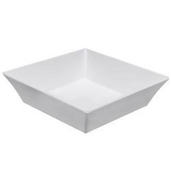 GET ML-281-W 9" Square Pasta Bowl w/ 2 3/10 qt Capacity, Melamine, White, 1 Dozen