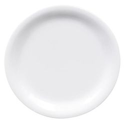 GET NP-6-DW Diamond White 6 1/2" Round Melamine Dessert Plate, White, Break Resistant