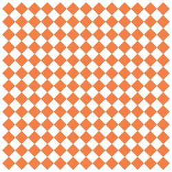 GET P-ORC-1212-W 12" Square Sandwich/Deli Wrap Paper - Paper, Orange & White Checker, Orange/White Checkers, 12" x 12", Case of 1000