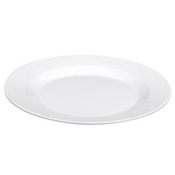 GET PT-10-MN-W 10 1/2" Round Melamine Dinner Plate, White, 1 Dozen