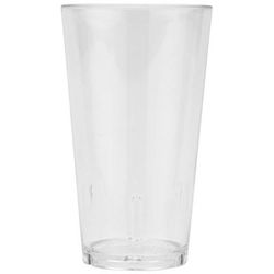 GET S-16-1-CL 16 oz Clear Plastic Tumbler/Shaker, SAN Plastic