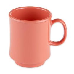 GET TM-1308-RO Rio Orange 8 oz Plastic Coffee Mug, Orange, 24/Case