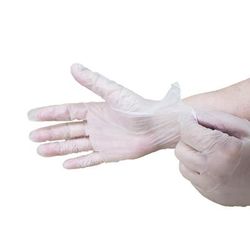 Rofson PFV200L Disposable Vinyl Gloves - Powder Free, Opaque, Large, Semi-transparent, Case of 2000