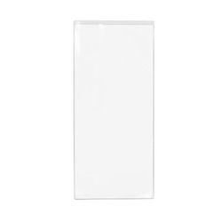 Risch 100 4.25X14 Single Pocket Vinyl Menu Cover, 4 1/4"W x 14"H, Clear, Case of 48