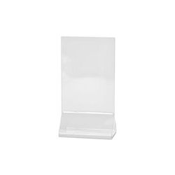 Risch AF 4X6 Tabletop Menu Card Holder - 4" x 6", Acrylic, Clear