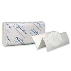Georgia-Pacific 21000 Signature Pacific Blue Select 2-ply Multifold Paper Towels - 125 Sheet/Pack, White