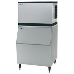ITV Ice Makers SPIKAMS500/S-300 W1F (18205/19570) 480 lb Spika Full/Half Cube Commercial Ice Machine w/ Bin - 353 lb Storage, Water Cooled, 115v, Stainless Steel