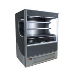 Ojeda ALPA-99H 52 3/10" Vertical Open Air Cooler w/ 4 Levels, 120v, Black