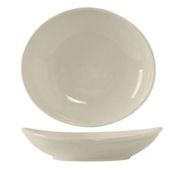 Tuxton BEB-185J 18 1/2 oz Oval DuraTuxÂ© Bowl - Ceramic, American White/Eggshell, 18-1/2Oz