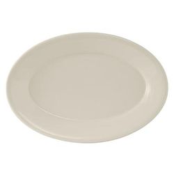 Tuxton TRE-026 8 1/4" x 5 3/4" Oval Reno Platter - Ceramic, American White