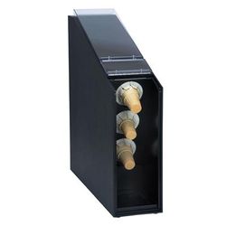 Dispense-Rite CTCD-3BT Countertop Ice Cream Cone Dispenser - Polystyrene, Black