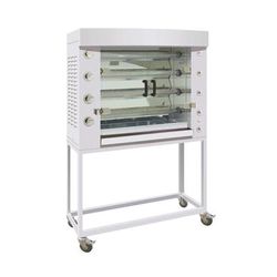 Rotisol USA FB1160-4G-SS LP Gas 4 Spit Commercial Rotisserie w/ 20 Bird Capacity, Liquid Propane, 4 Stainless Steel Spits, Gas Type: LP, 208/230 V