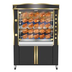 Rotisol USA GF1375-5G-LUX Gas 5 Spit Commercial Rotisserie w/ 30 Bird Capacity, Liquid Propane, Stainless Steel, Gas Type: LP