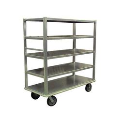 Carter-Hoffmann T544 Queen Mary Cart - 4 Levels, 2400 lb. Capacity, Aluminum, Marine Edges, 4 Shelves, 8" Casters