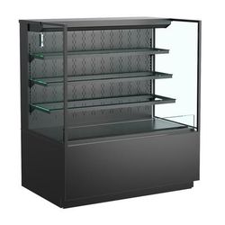 Structural Concepts NR4855RSSV 47 3/4" Reveal Vertical Open Air Cooler w/ 4 Levels, 110/120v, Black