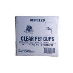 Empress EPET20 (48623) 20 oz Disposable Cup - PET, Clear, PET Plastic